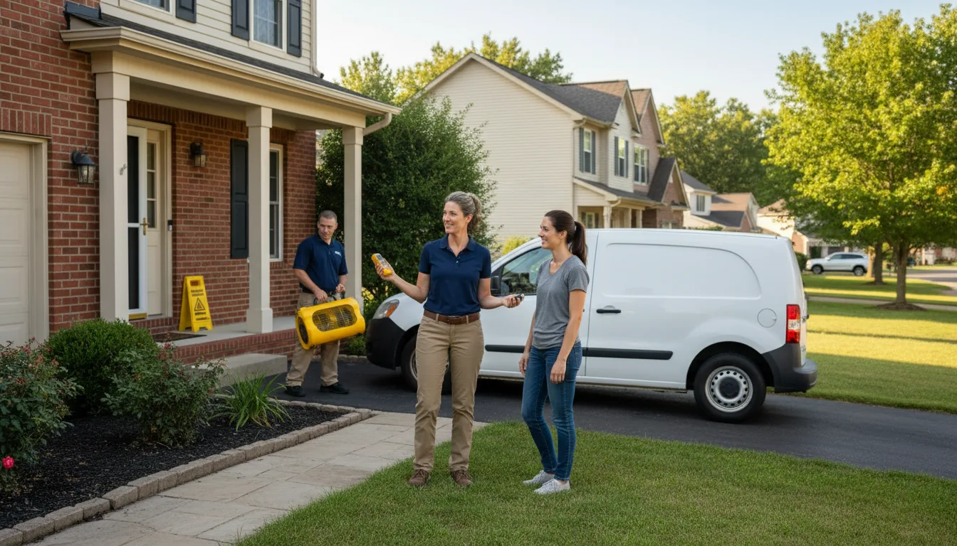 Residential water damage restoration in Teec Nos Pos, AZ